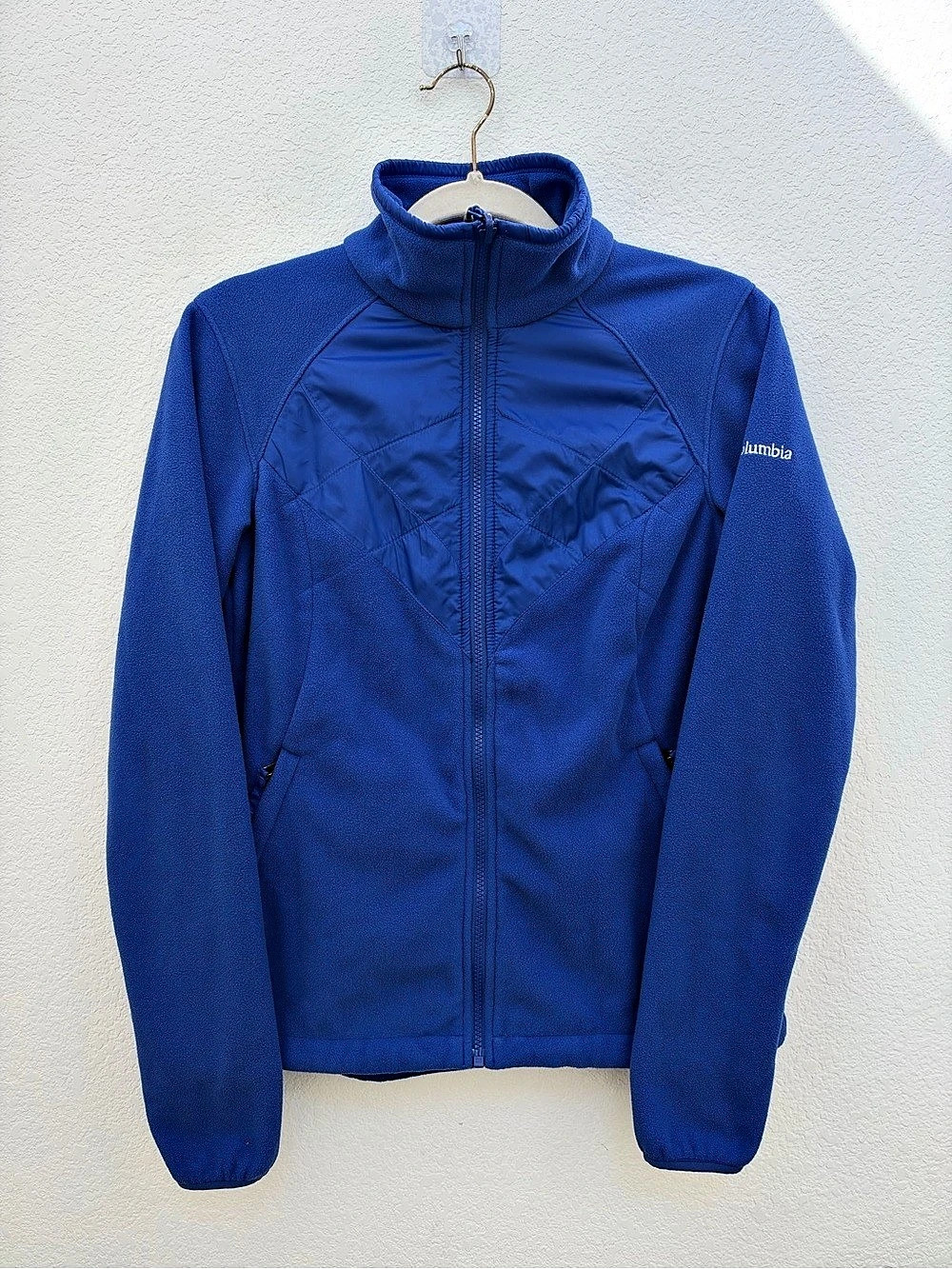 Columbia Interchange Women's Blue Fleece Jacket Size Medium